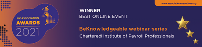 Association awards 2021 - winner - BeKnowledgeable webinar series.png